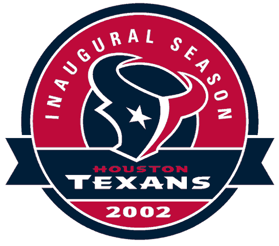 Houston Texans 2002 Anniversary Logo t shirts DIY iron ons